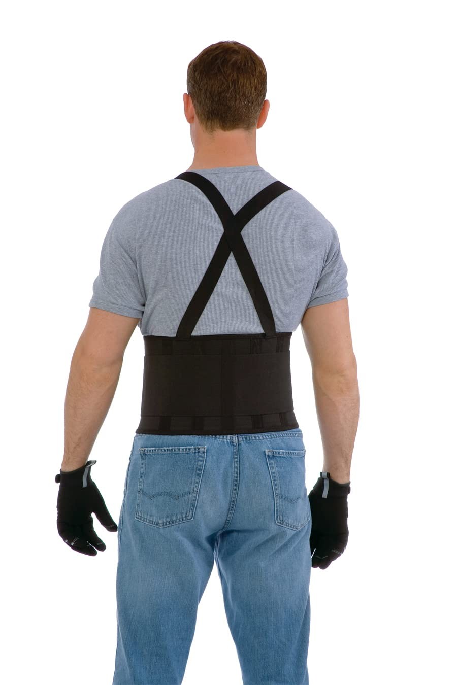 Back Support Belt, Attached Suspenders, Quick Adjust Elastic Outer Panels, Work
