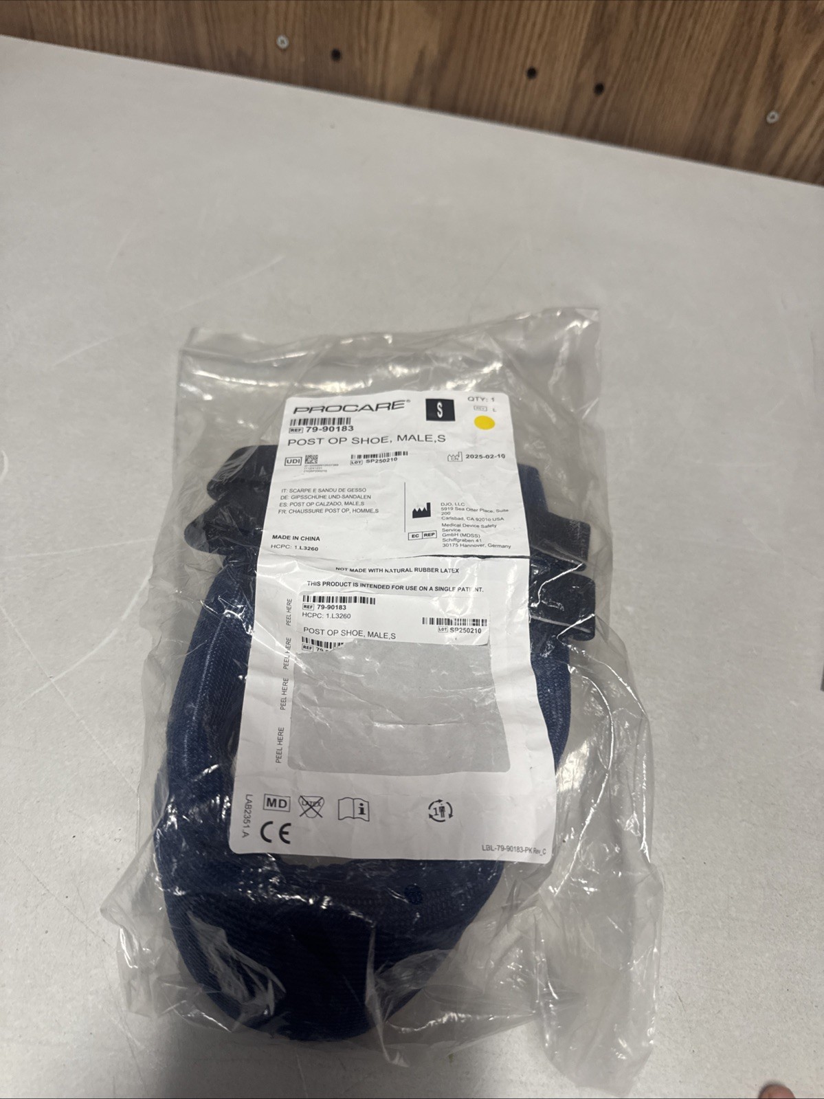 Procare Post Op Shoe Male, Small