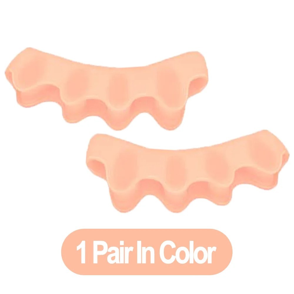 1 Pair Silicone Gel Bunion Toe Corrector Orthotics Straightener Separator Pain