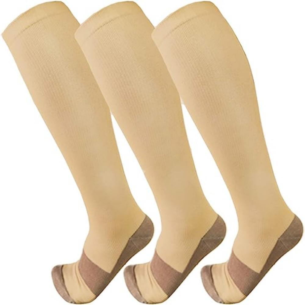 Best Medical Nursing Travel & Flight Socks -Copper Compression Socks 15-20mmHg