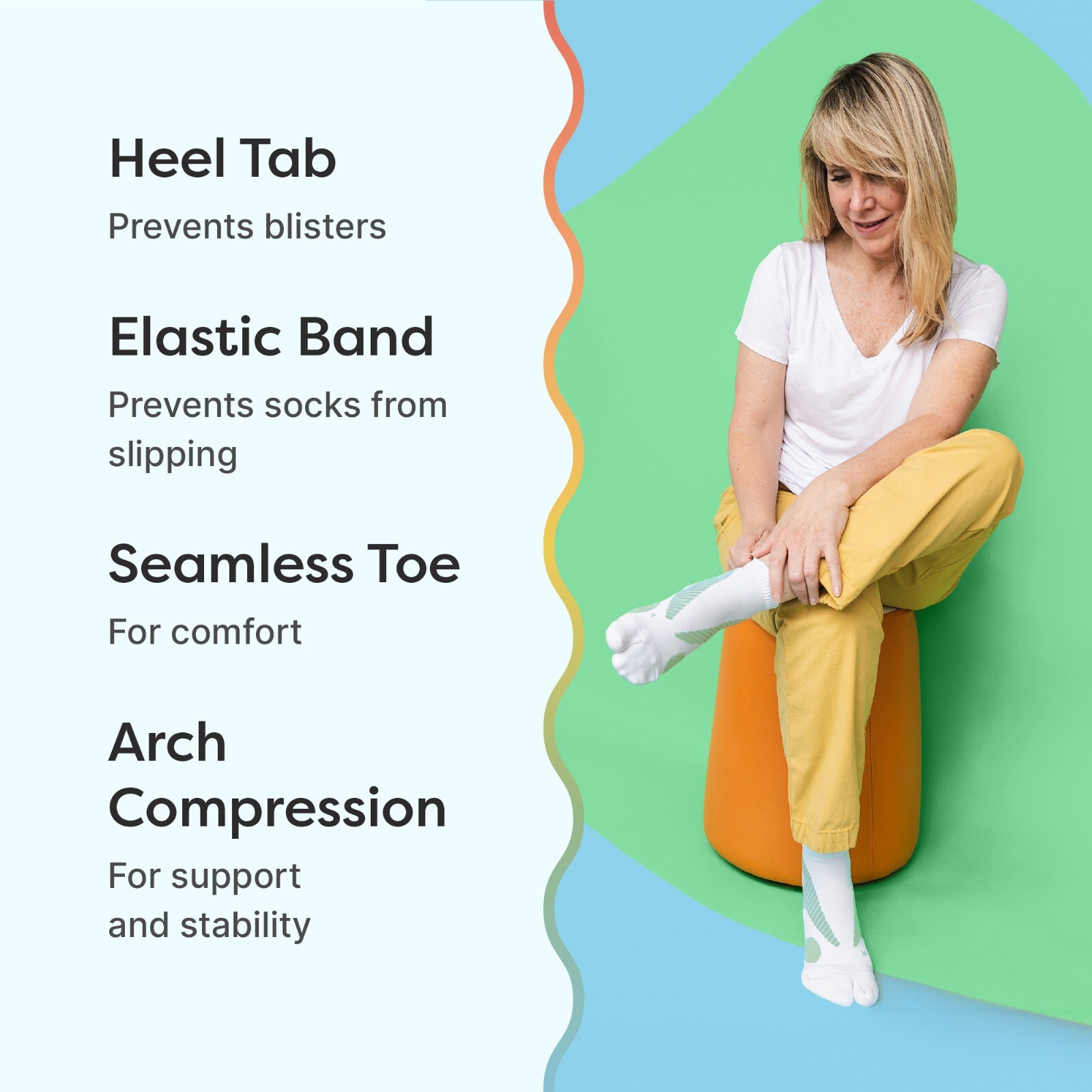 ZenToes Split Toe Padded Bunion Protection Socks for Men and Women Pain Relief