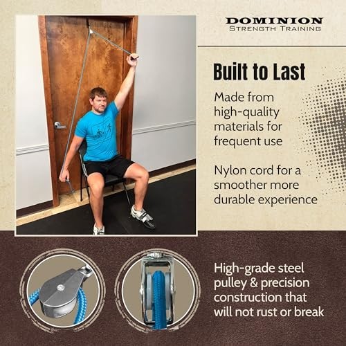 Shoulder Pulley Over Door Hook Range of Motion Physical Therapy Exercise