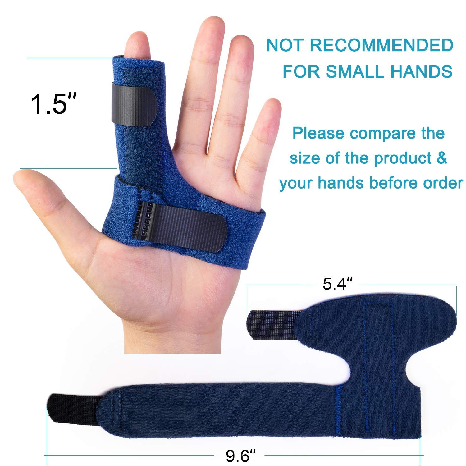 Trigger Finger Splints, Brace with 2 Gel 1 Count (Pack of 1), Left
