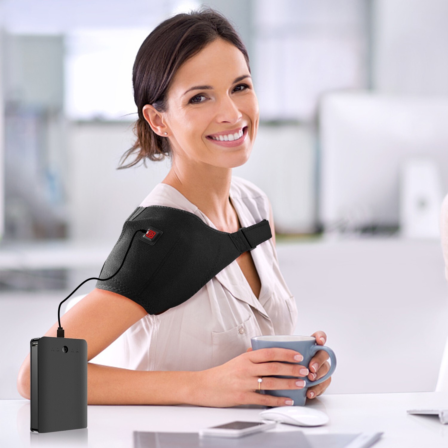 3-Temp Adjustable Heat Pad – Neck & Shoulder Pain Relief for Ultimate Comfort US