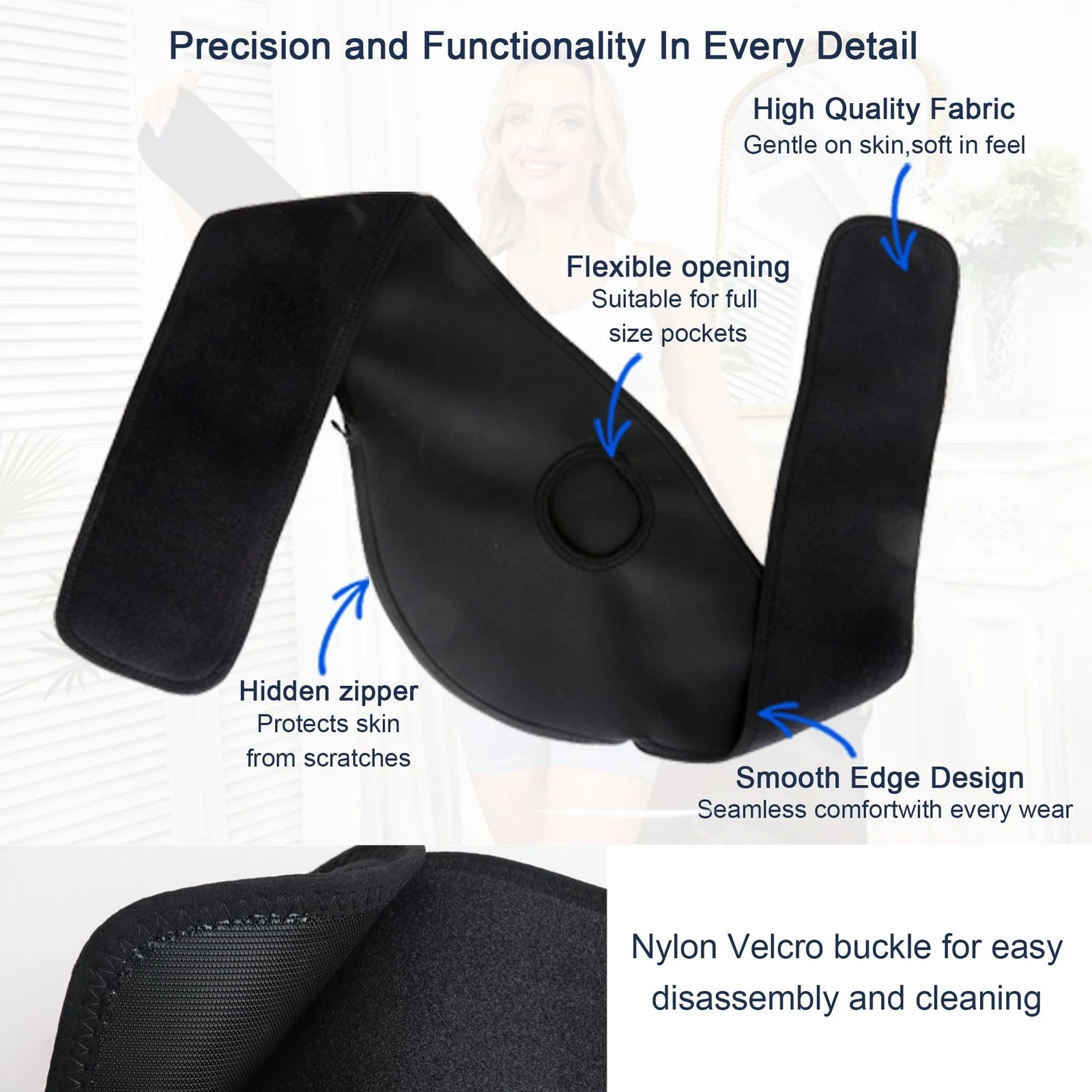Ostomy Belt Adjustable 15”-48” Stealth Ostomy Bag Cover for Men Women | Swim…