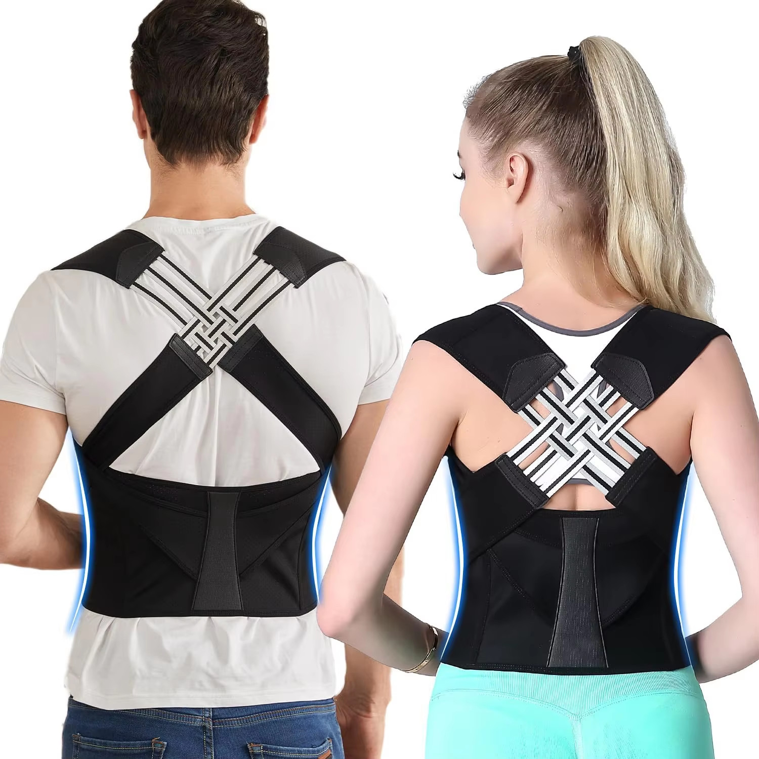 Adjustable Posture Corrector Back Brace | Full Spine Support for Men & Women