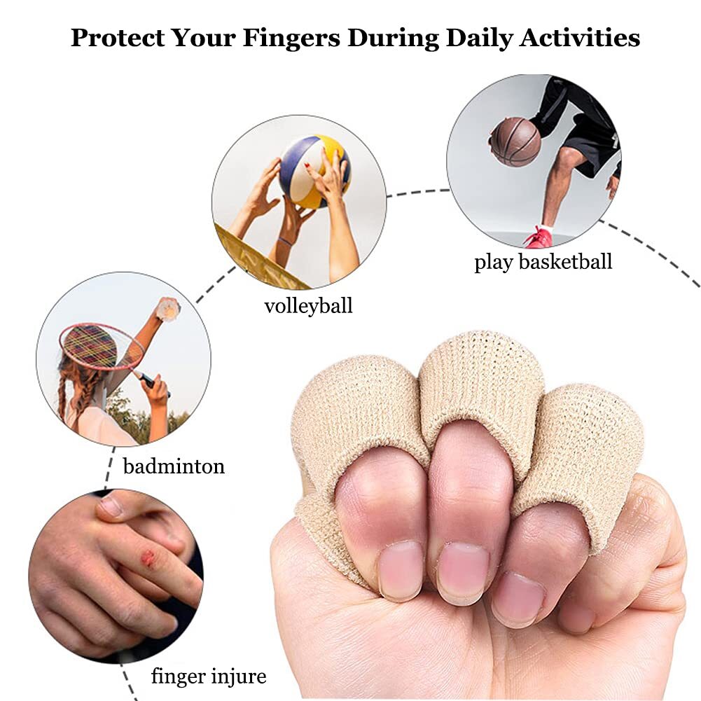 20 × Finger Splint Trigger Finger Brace Sleeves Pain Relief Sport Injury Support