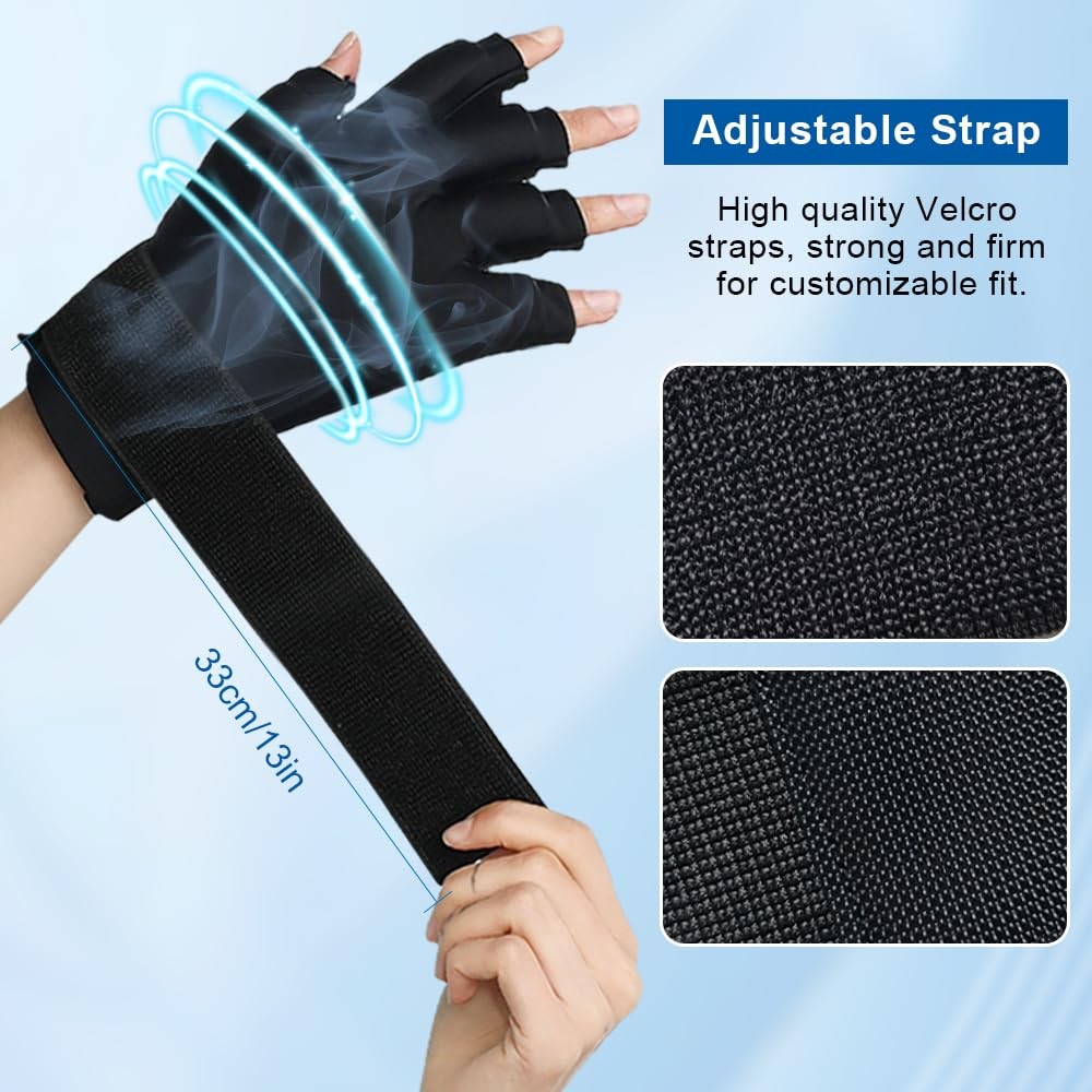 Compression Hand Ice Pack Glove for Arthritis Pain Relief,Adjustable Wrist St…