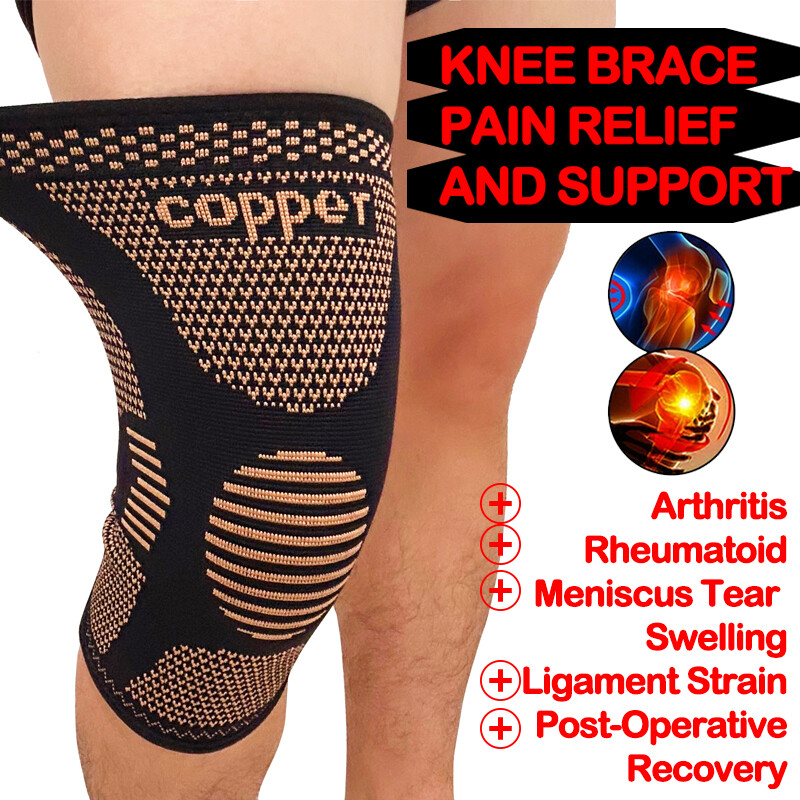 Knee Sleeve-Knee Braces for Joint Pain Relief Knee Support Womens Mens Sports in