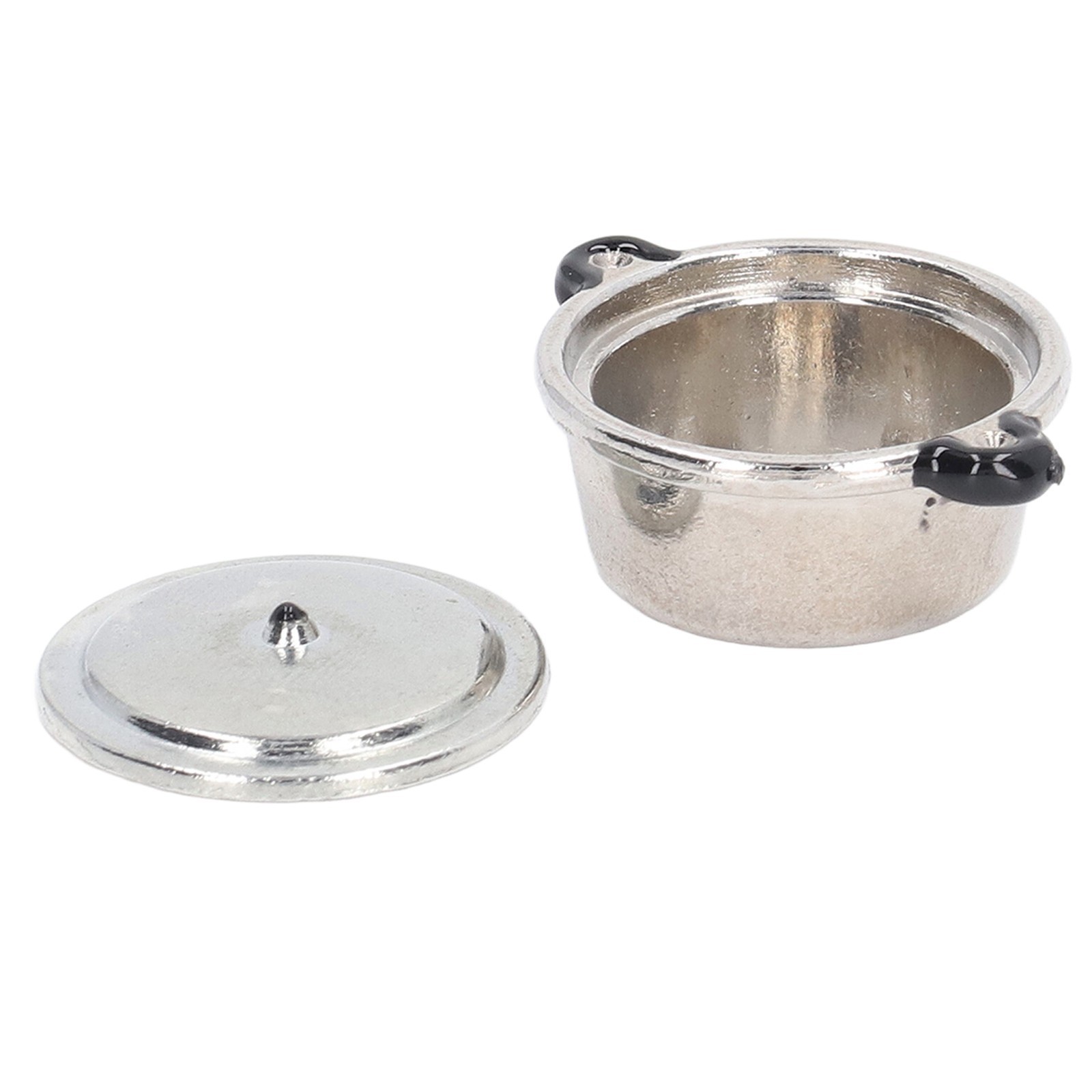 5Set Mini Soup Pot Model Simulated Cooking Toys Kitchen Tableware for 1:12 Doll