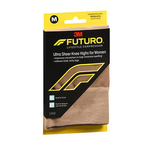 Revitalizing Ultra Sheer Knee Highs for Women Medium Nu