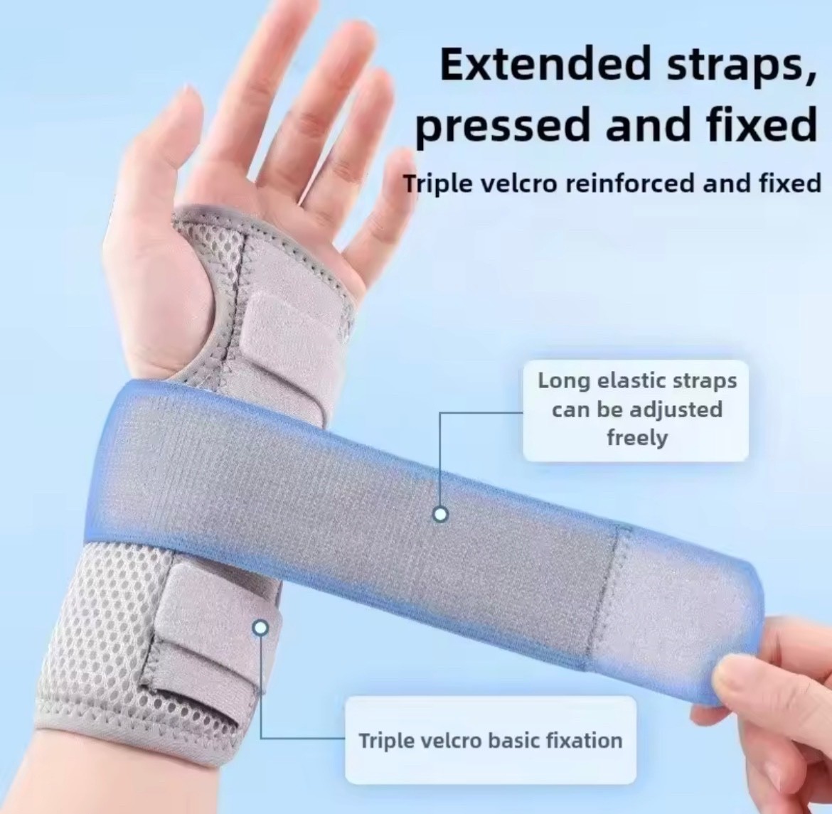 Wrist Support Brace with Splint Right Hand Carpal Tunnel Arthritis Pain Relief