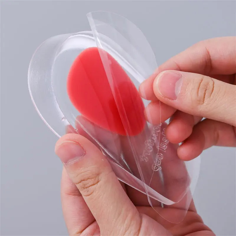 Silicone Sport Shock Absorption Half Size U-Shaped Footbed Heel Pad PU Comfortab
