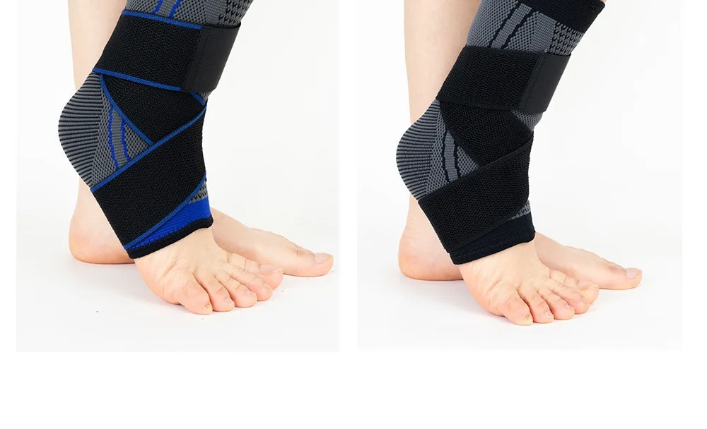 1 Pack Ankle Support Brace Compression Wrap Adjustable for Sports Running Hiking