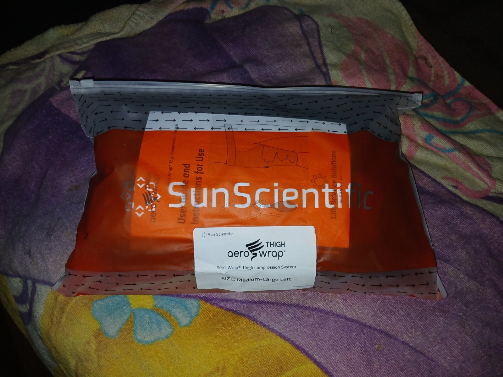 Sun Scientific Aero-Wrap Thigh Compression System Medium-large Left .Brand New.
