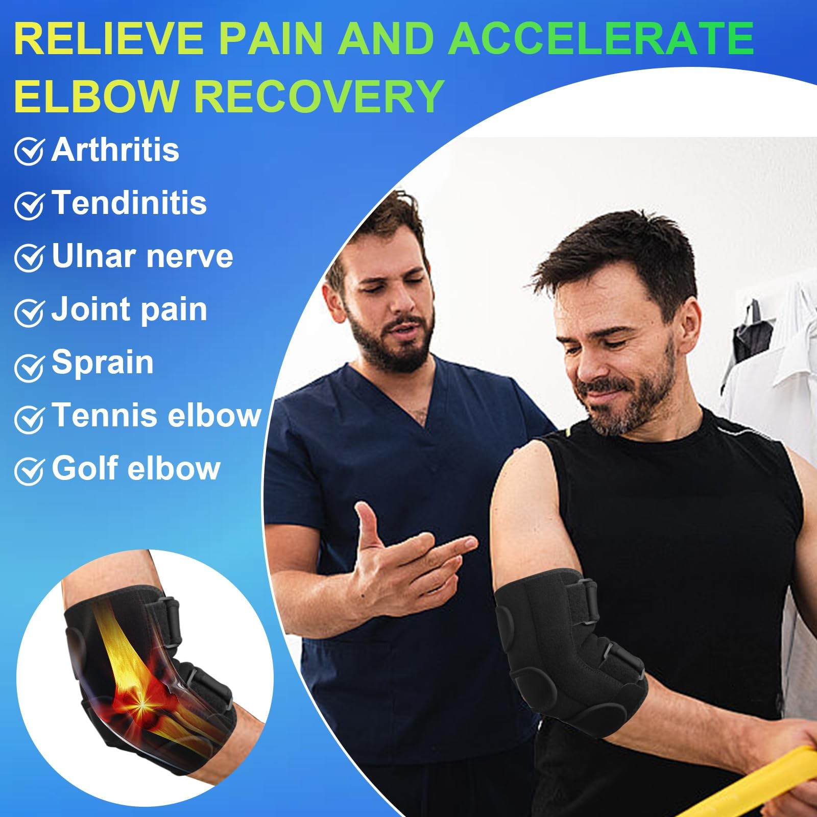 Yasdyri Elbow Brace for Ulnar Nerve Entrapment Splint, Cubital…