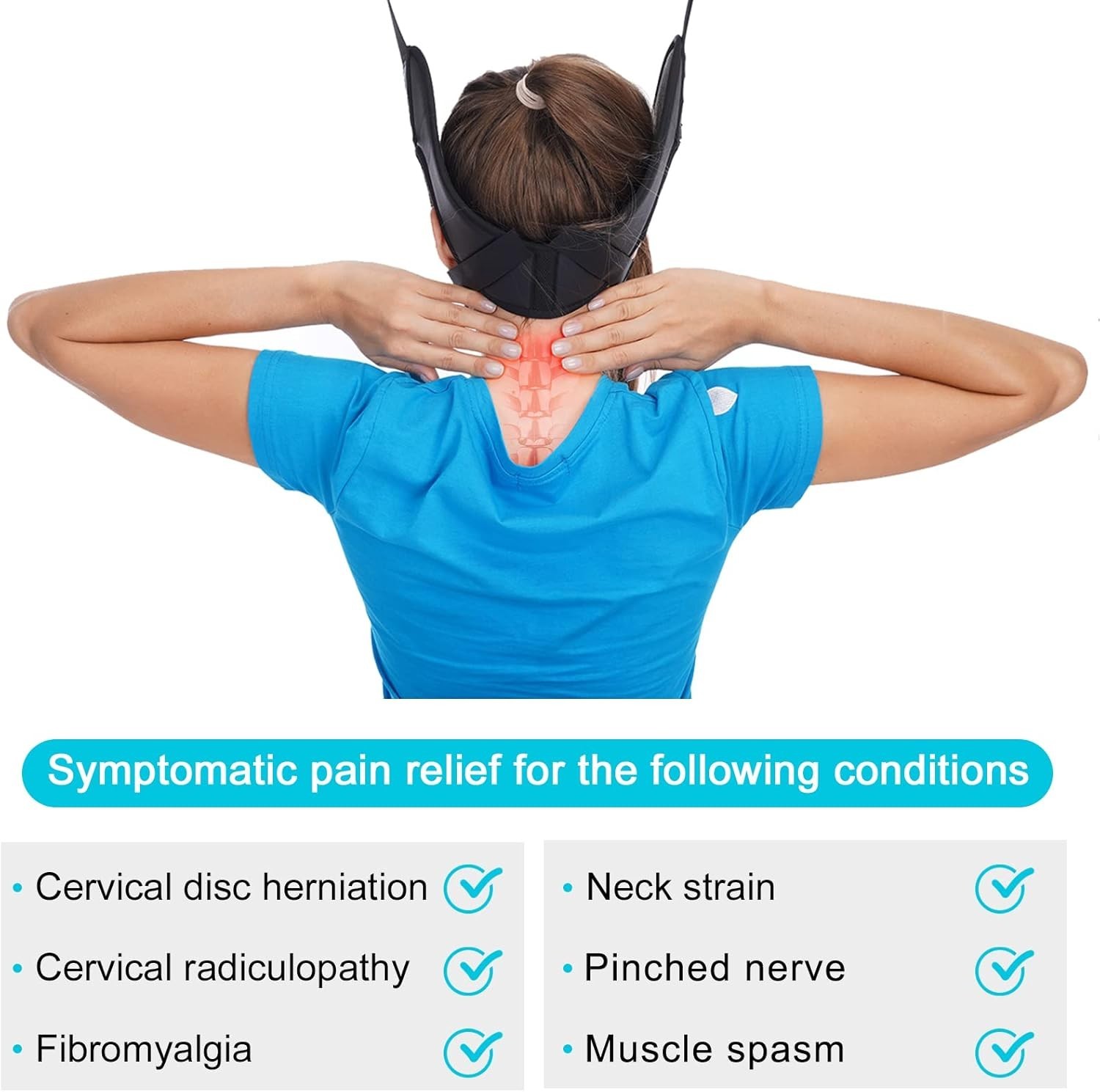 Neck Sling Hammock for Home Use Cervical Traction Device for Neck Pain Relief