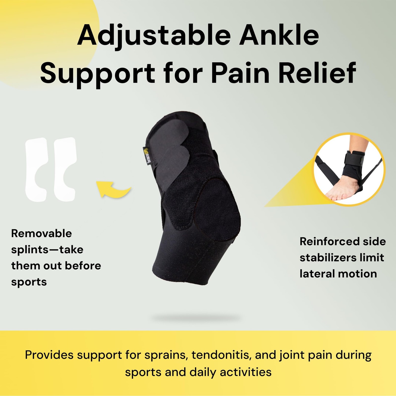BraceUP Ankle Brace – Relieve Pain, Enhance Stability for Foot Pain, Sprained…