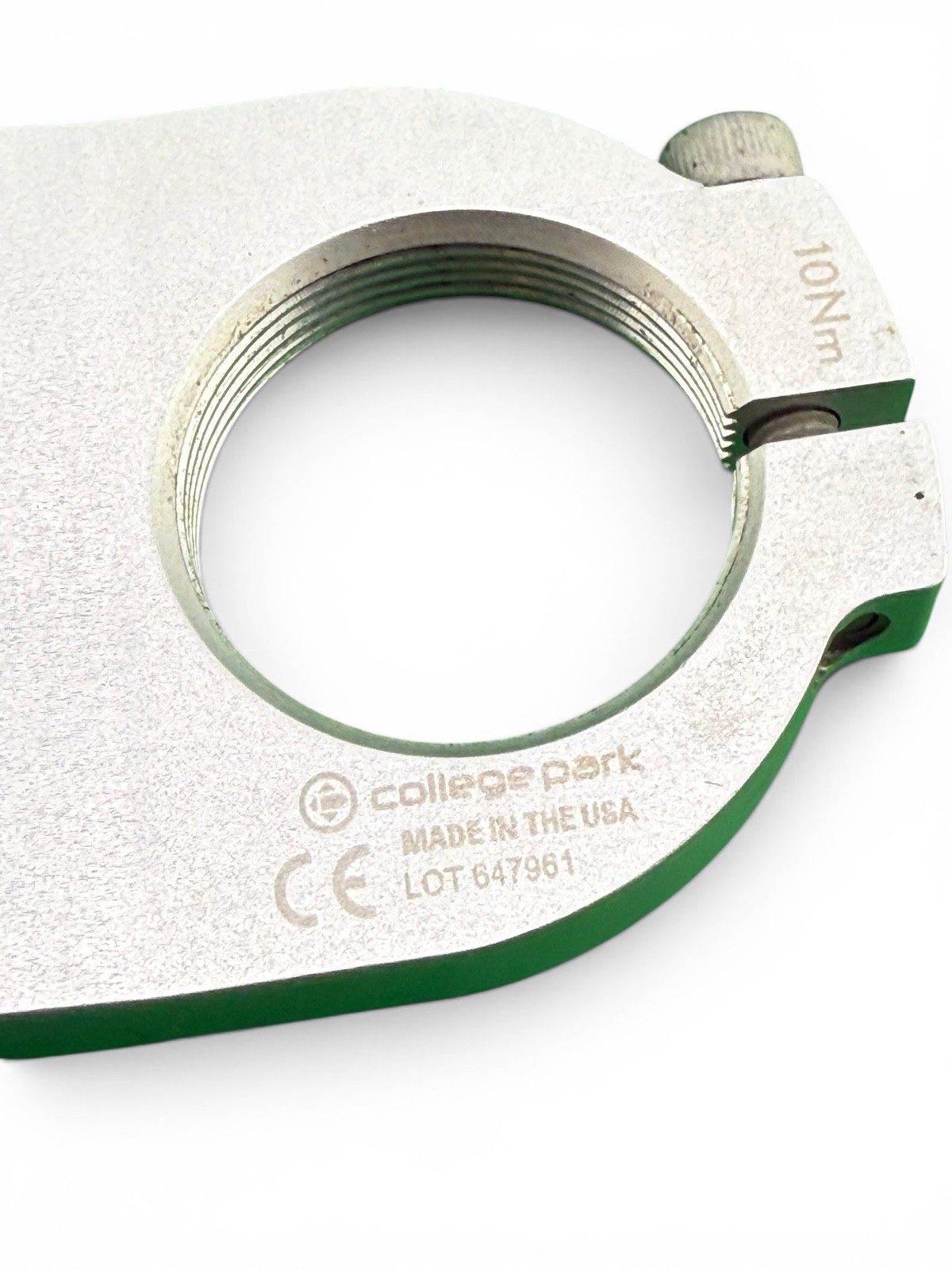 College Park prosthetic threaded flexion plate adapter component part.