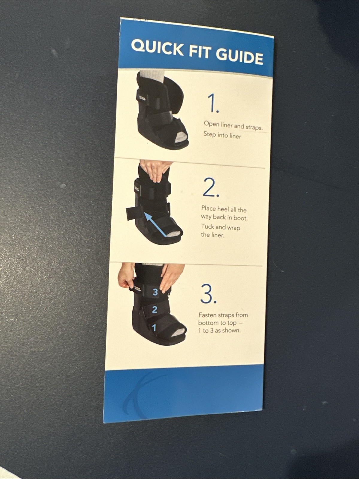 United Ortho USA14015 Short Cam Walker Fracture Boot, Medium, Black