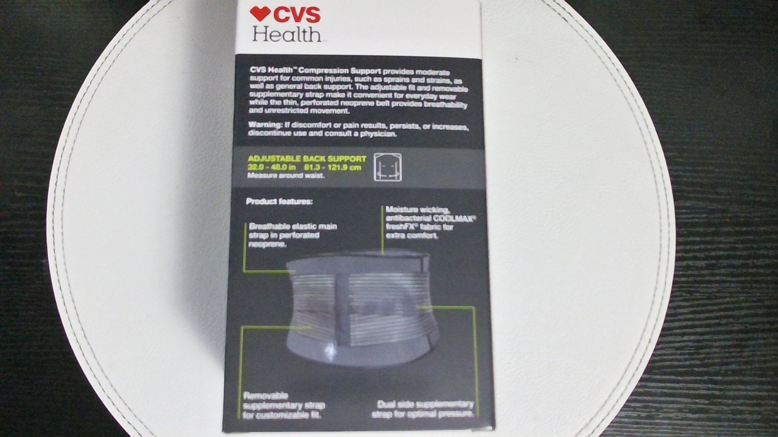 CVS Health Compression Support (Moderate Support – Back)