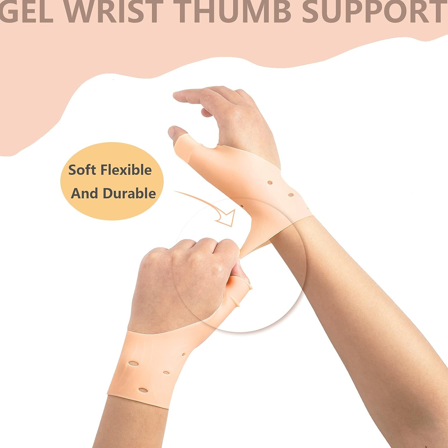 Gel Wrist Thumb Support Braces,Unisex Wrist Hand Thumb Gloves,Soft Waterproof…