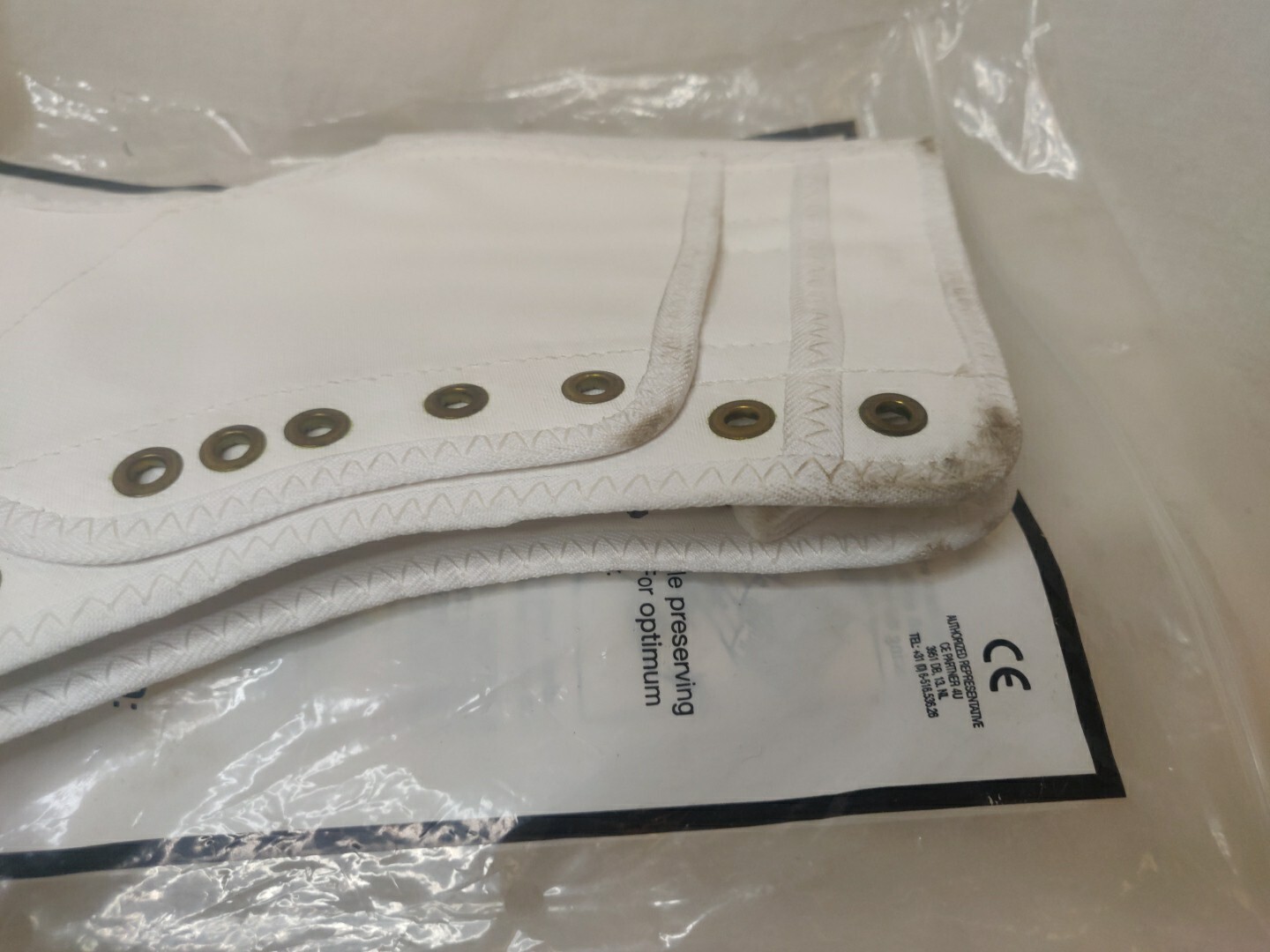 SWEDE-O Ankle Lok Brace Size XXL (US Size 15+) White Lace/Strap ~Good