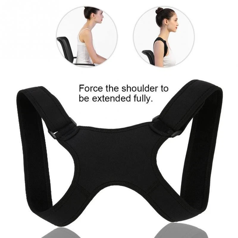 Adjustable Posture Corrector Low Back Support Shoulder Brace Belt for Men Women