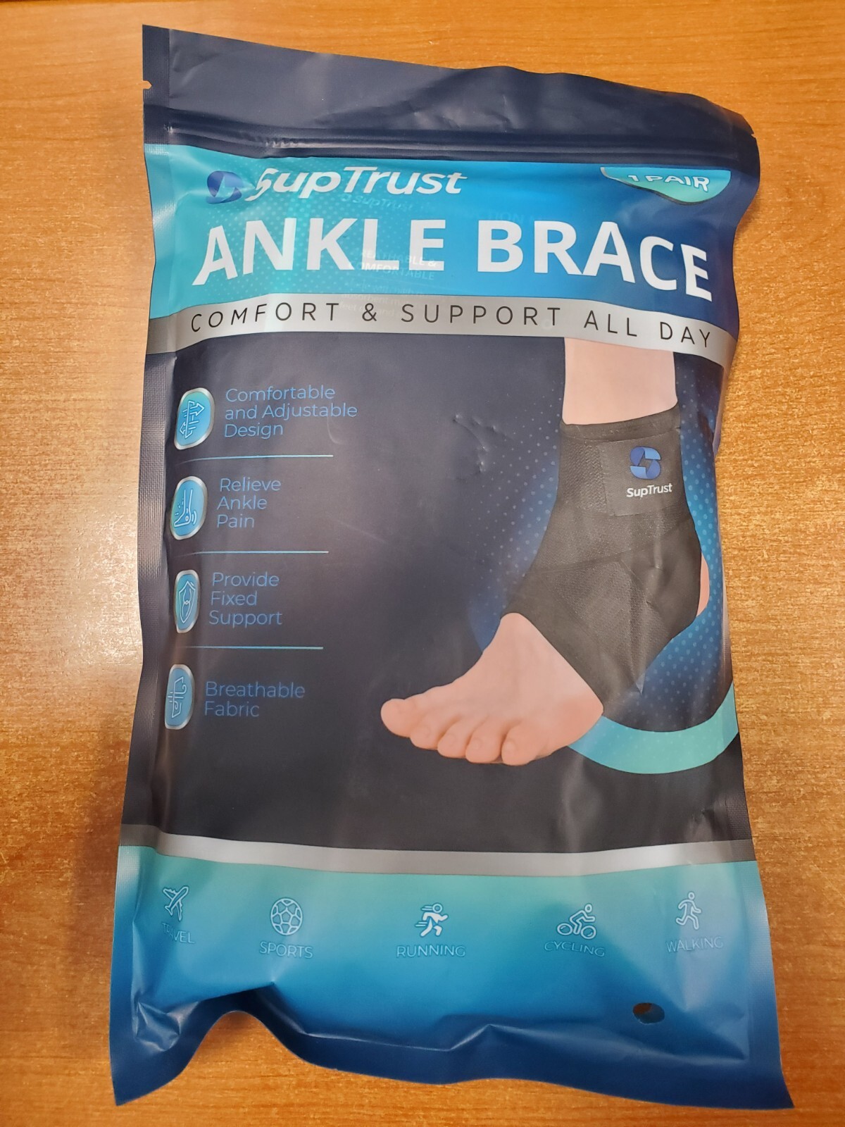 Suptrust Ankle Brace Ankle Support Compression Brace *XL* NEW 1 Pair Unisex W4D