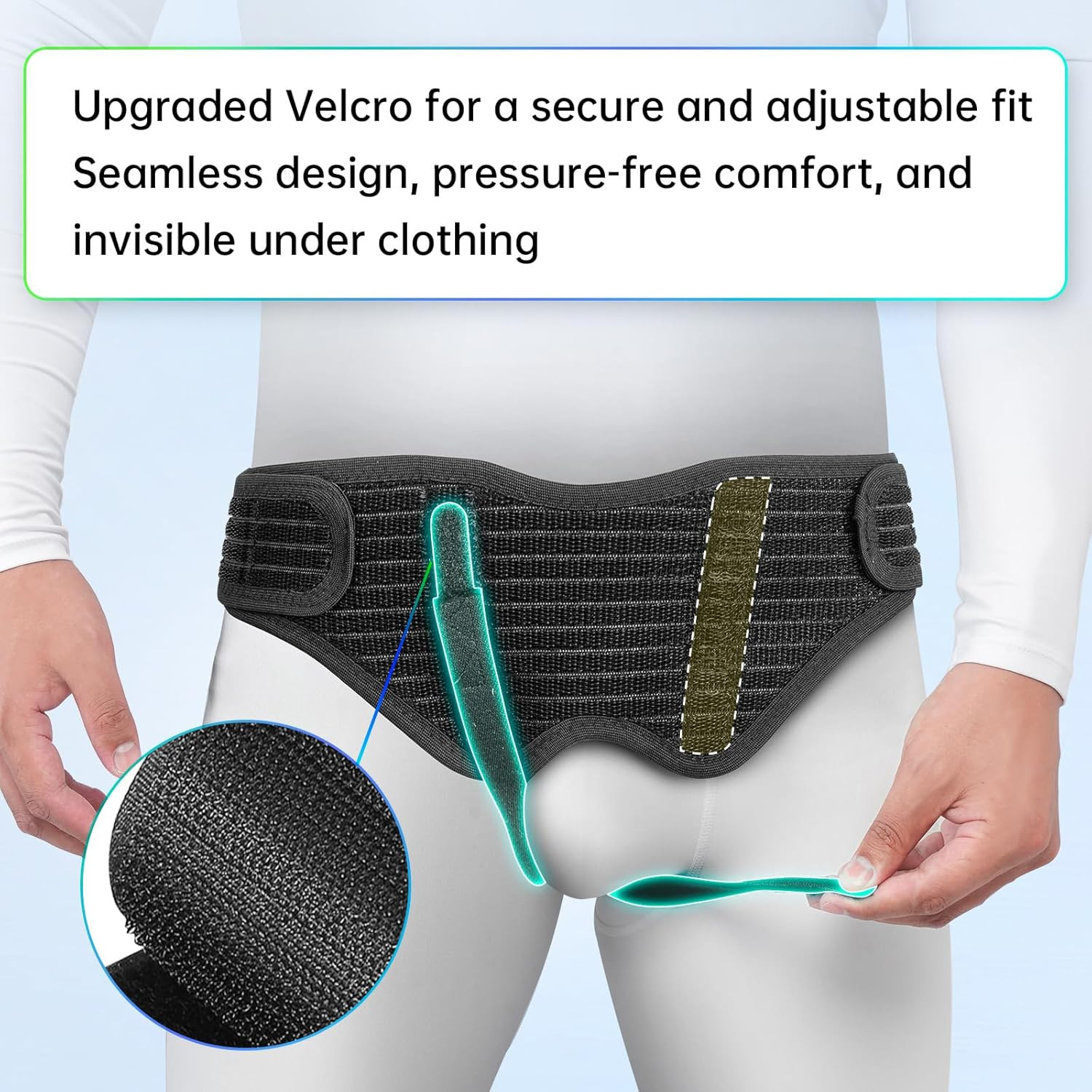 Hernia Belt for Men – Adjustable Support Brace, Comfortable & Breathable Design,