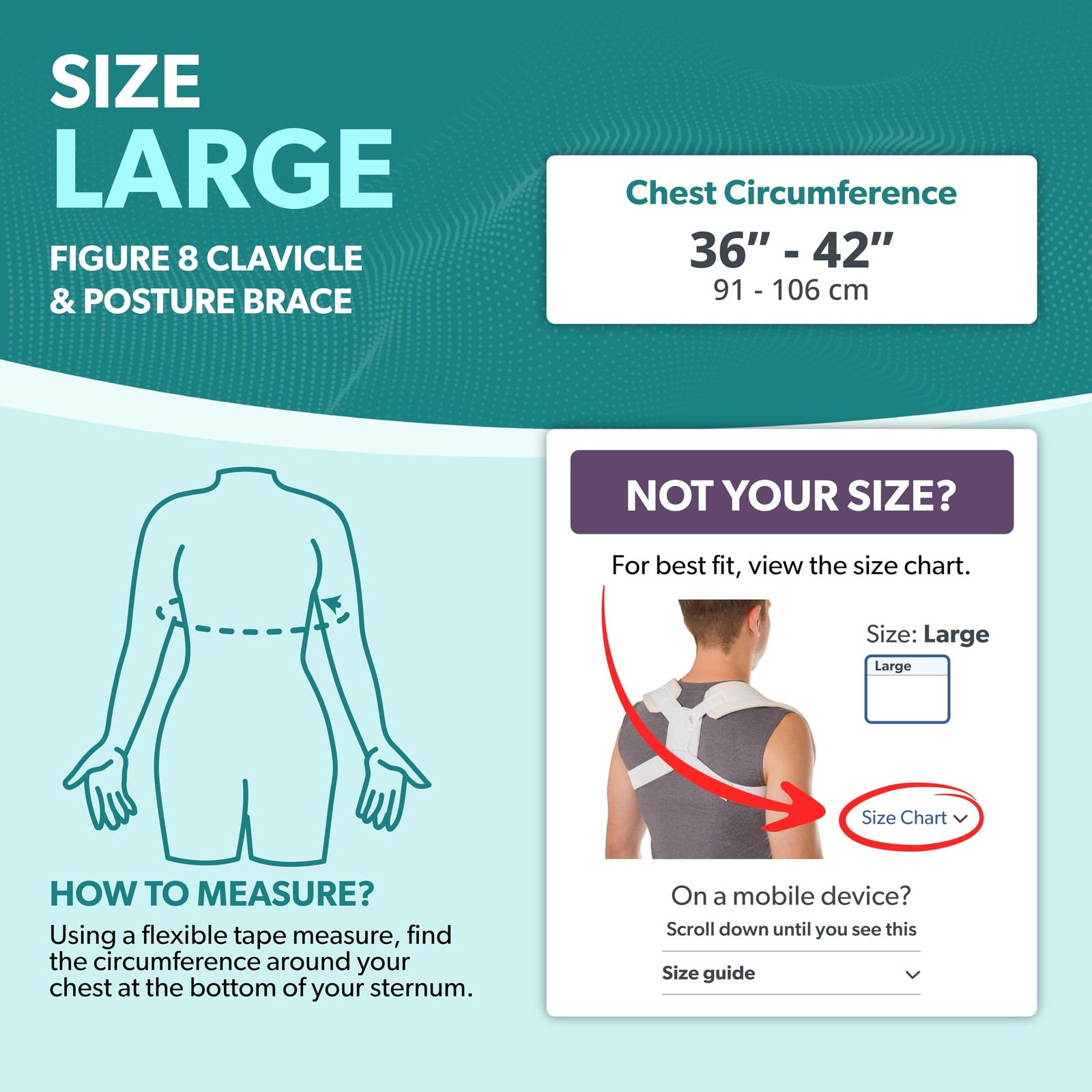 Clavicle Brace – Figure 8 Upper Back Brace Posture Corrector for and Men, Sho…