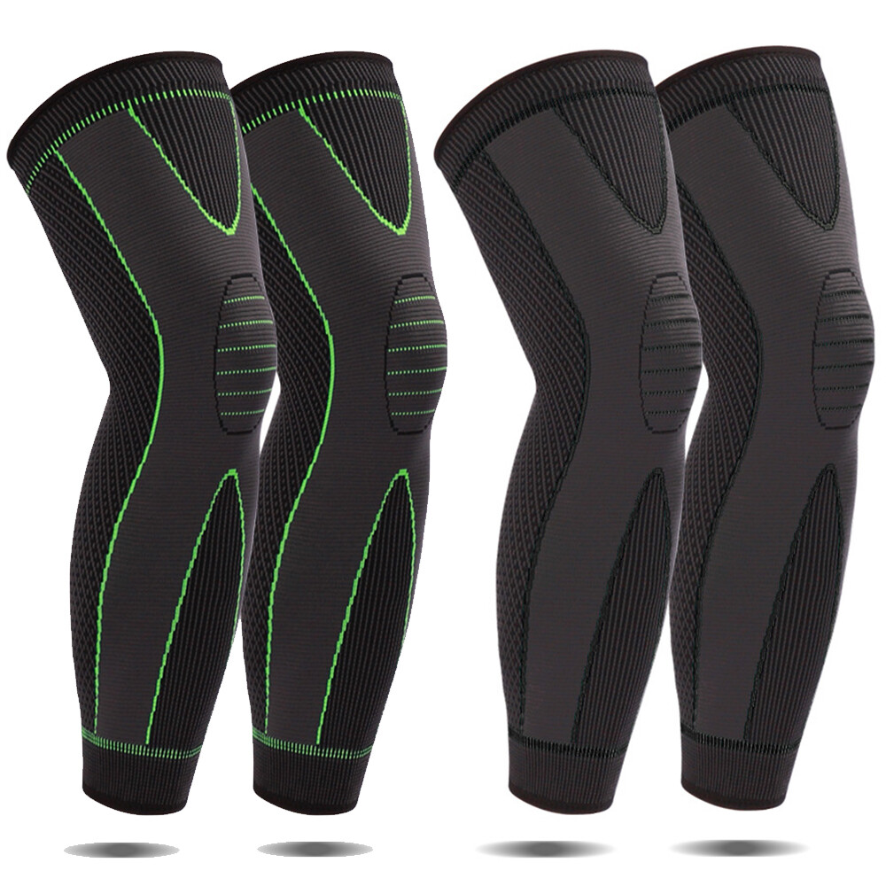 Knee Support Brace Full Leg Sleeves Running Sports Arthritis Pain Meniscus Tear