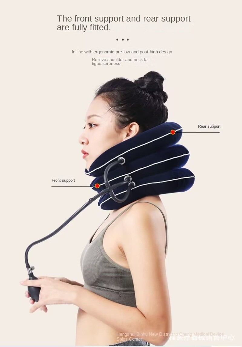 Inflatable Neck Brace Cervical Traction Device Neck Stretching Correction Neck