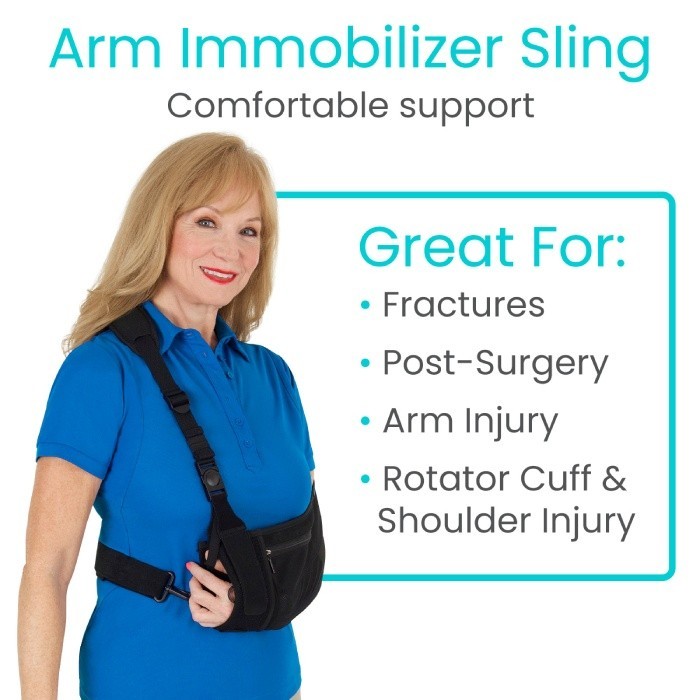Advanced Arm Sling Shoulder Support Immobilizer Adjustable Padded Arm Sling