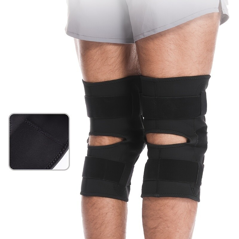 Knee Brace Hinged Compression Sleeve Open Patella Joint Support Stabilizer Wraps
