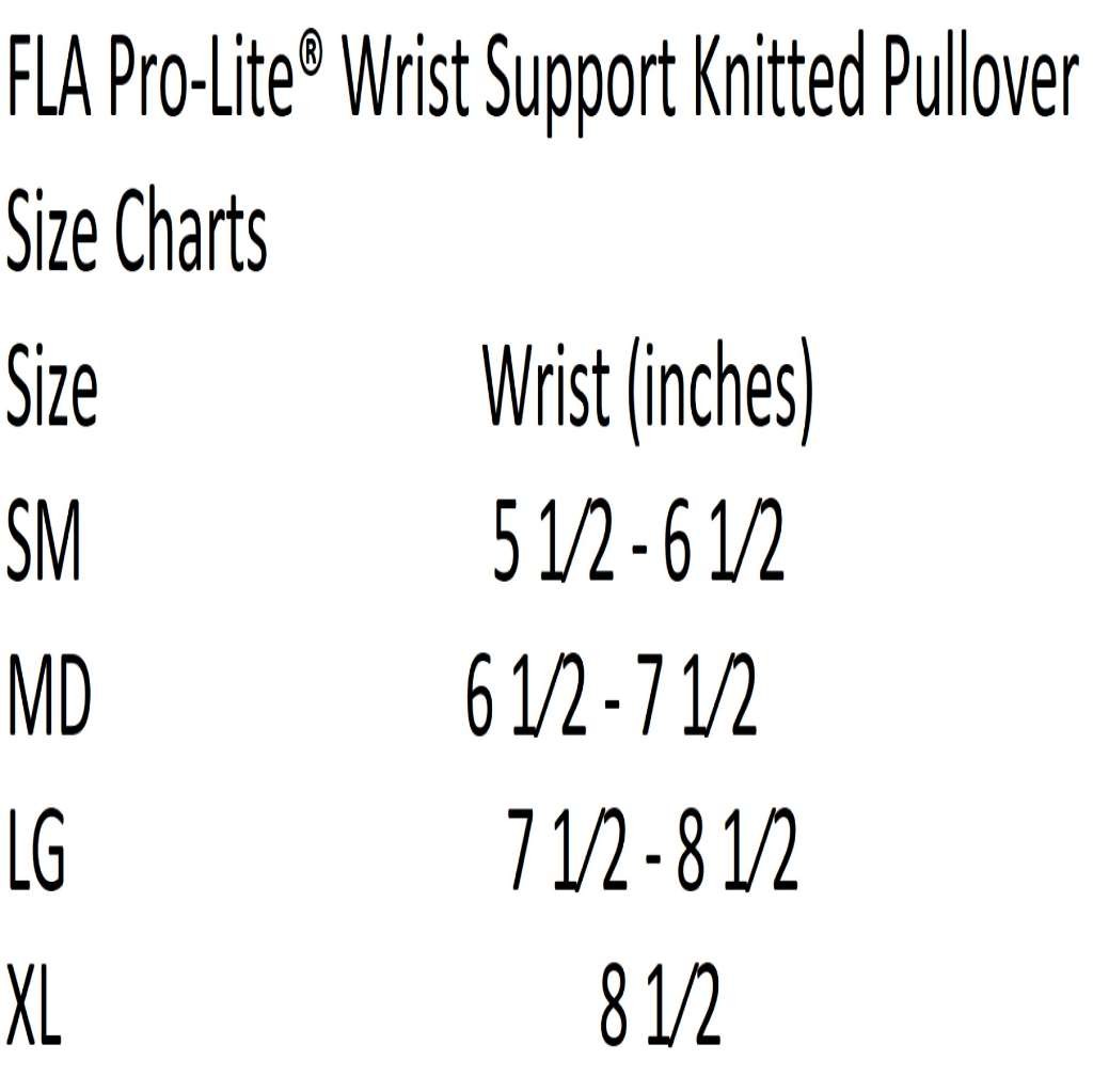 FLA Pro-Lite Wrist Support, Knitted Pullover, (Size: S) Blue