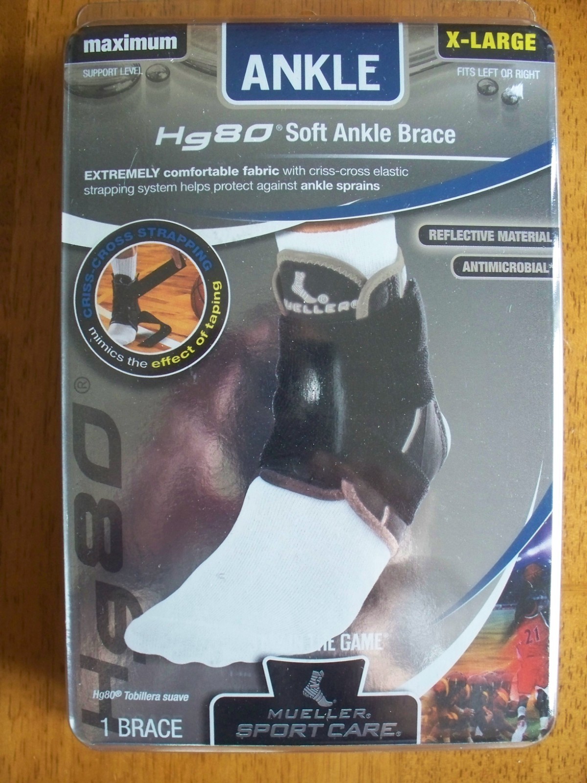 Mueller, Sport Care, Hg80 Soft Ankle Brace, X-Large, 49714, New in Package
