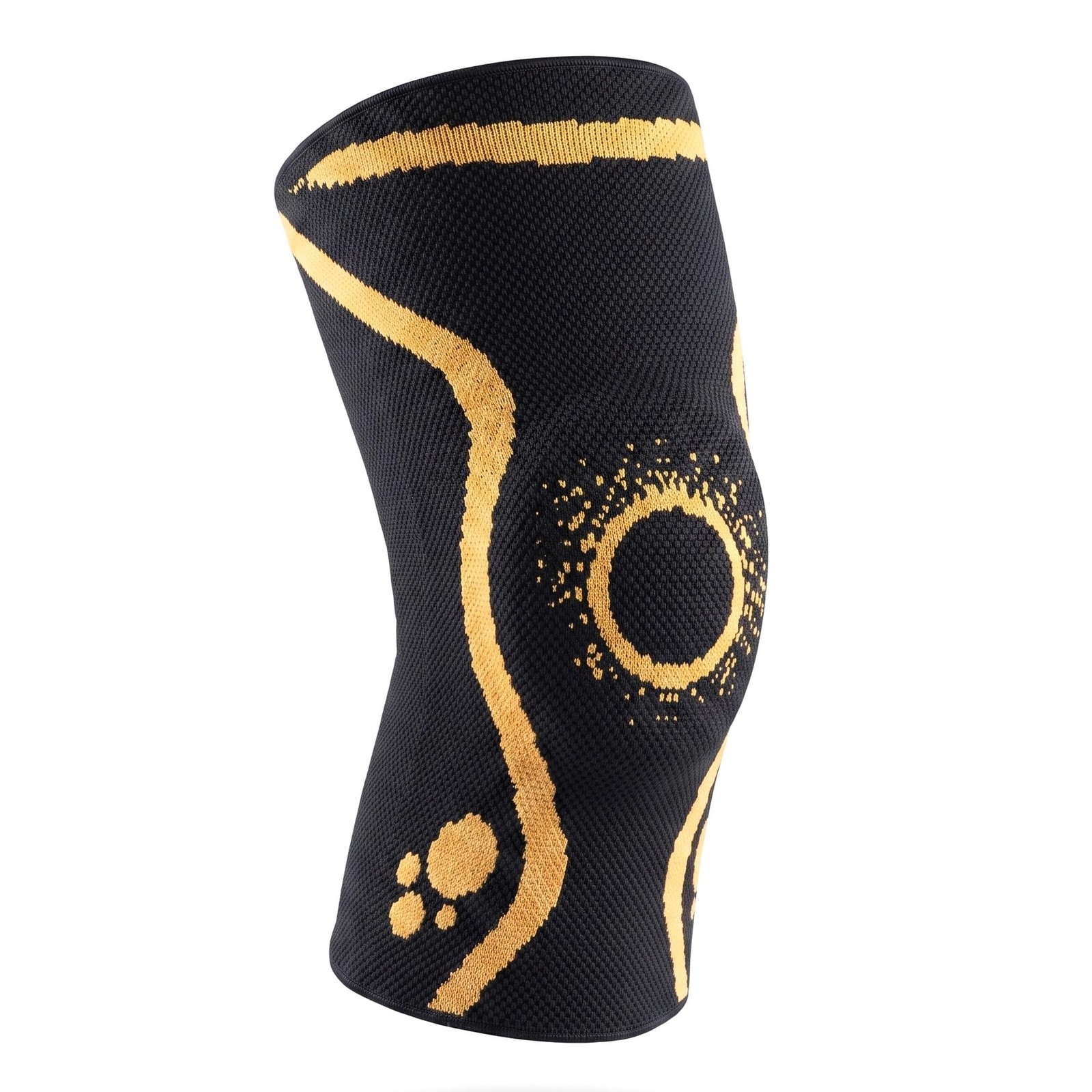ORTONYX Knee Brace with Patella Ring for Men and Women, XXL, Black/Yellow