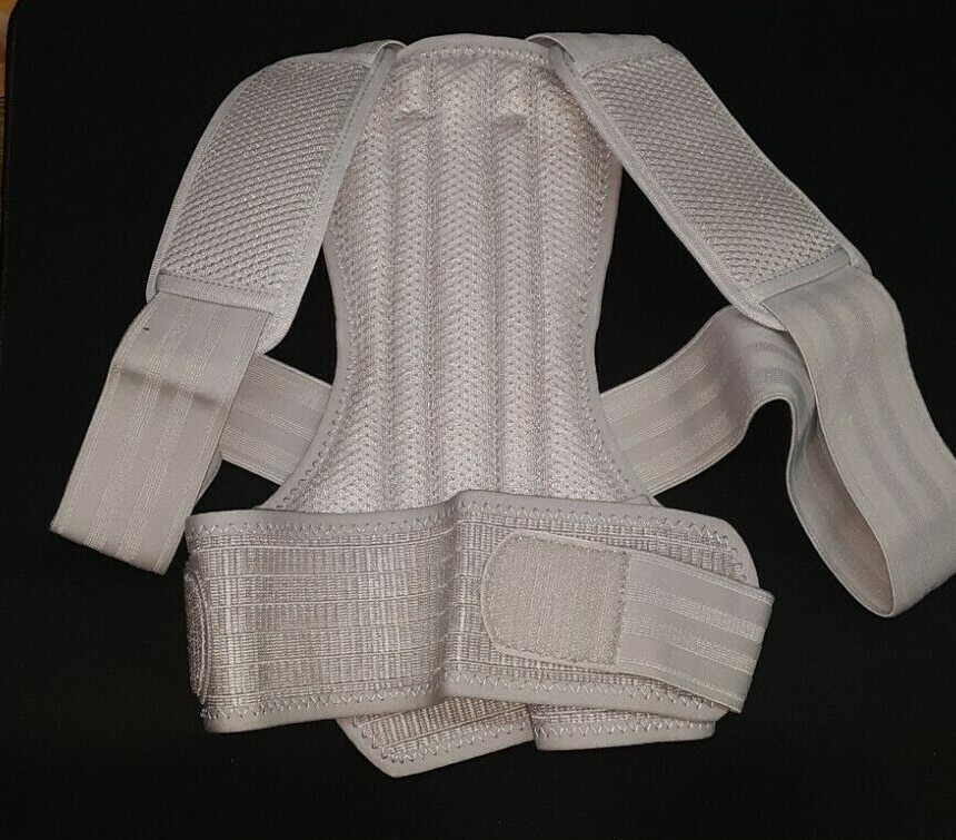 ACTIF BACK & SHOULDER POSTURE CORRECTOR WOMEN GREY MEDIUM unsealed nip