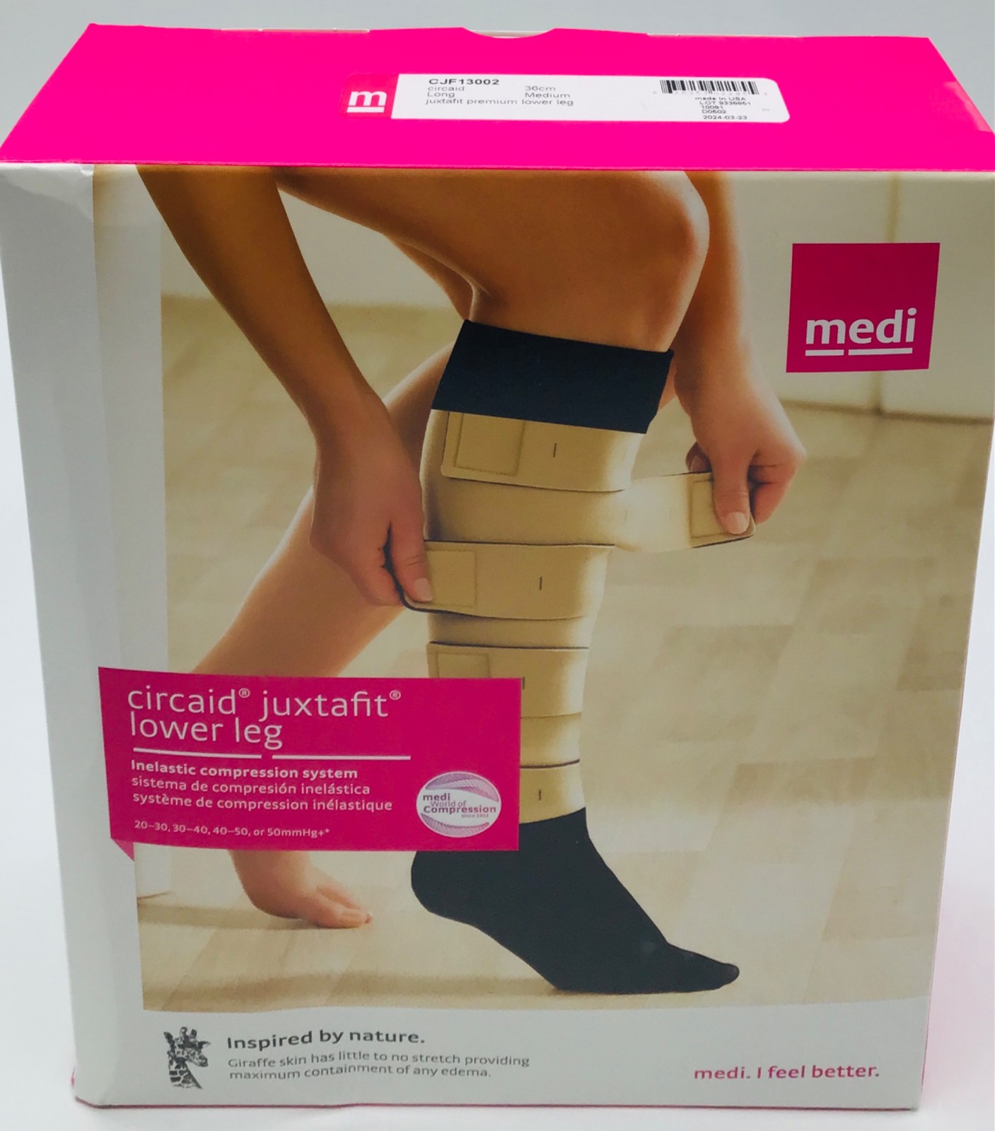 Medi CJF13002 Circaid Short Juxtafit Premium Lower Leg Compression Medium 28cm