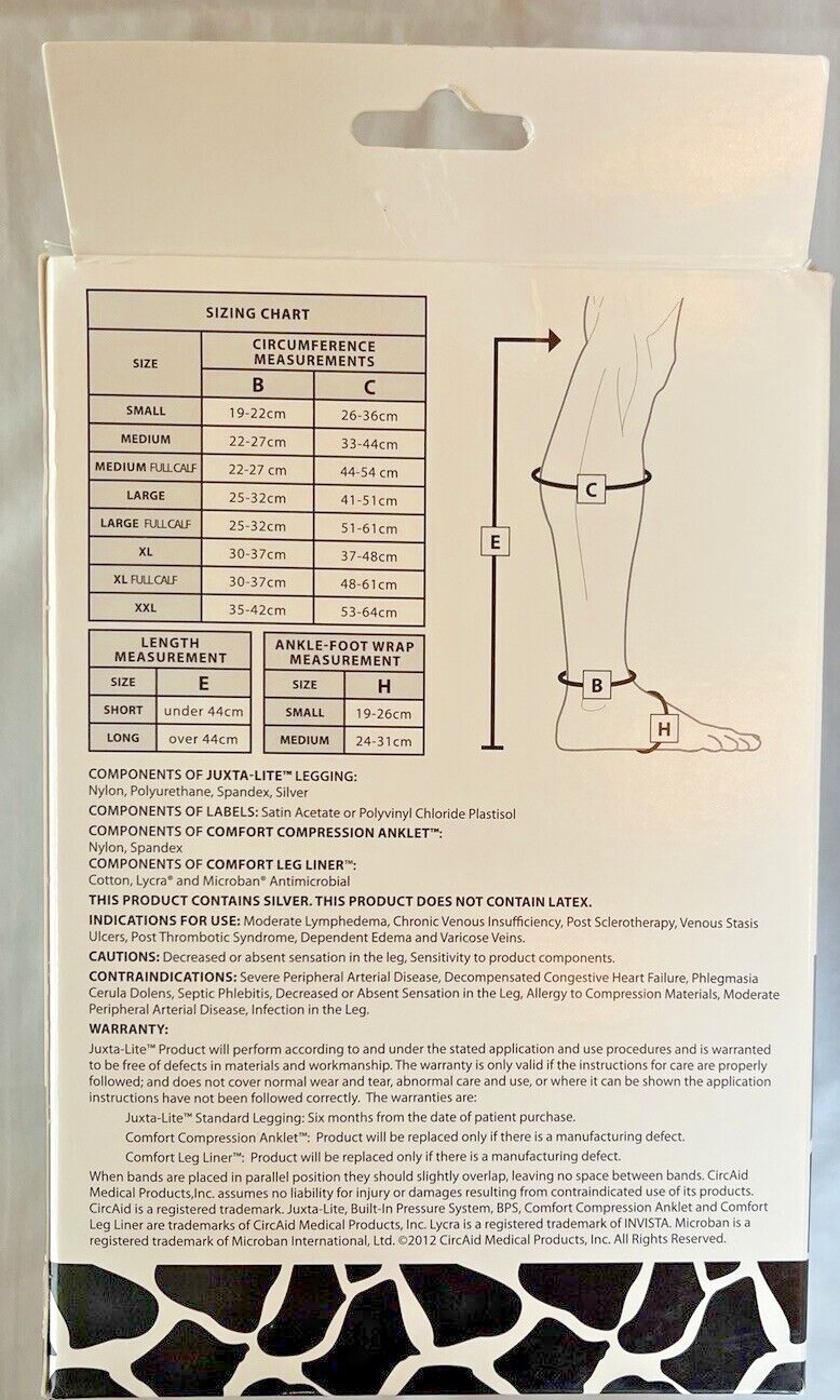 CircAid Juxta Lite Standard Legging Compression Wrap, Easy, Instantly Adjustable