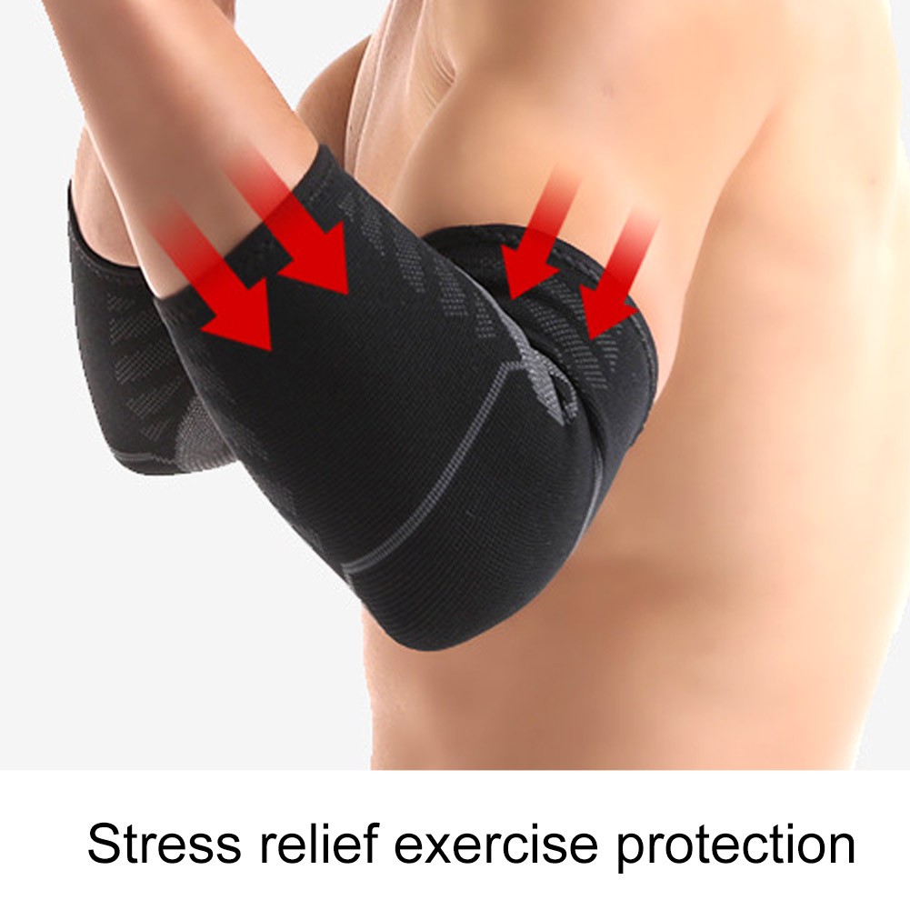 Unisex Nylon Knitting Elbow Guard Support Forcing Breathable Elastic Fitness
