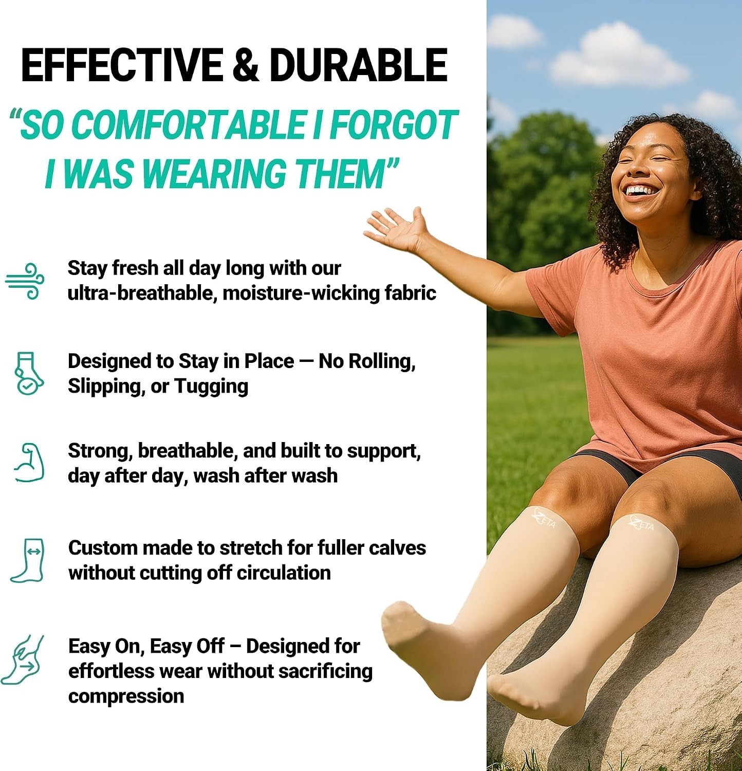 OEKO-TEX Certified Plus Size Compression Sleeves 2XL-6XL – Stylish & Effective