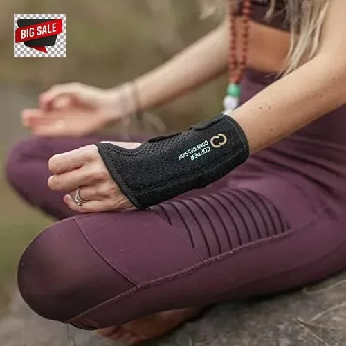 Copper Compression Advanced Wrist Brace – Copper Infused Adjustable Orthopedic S