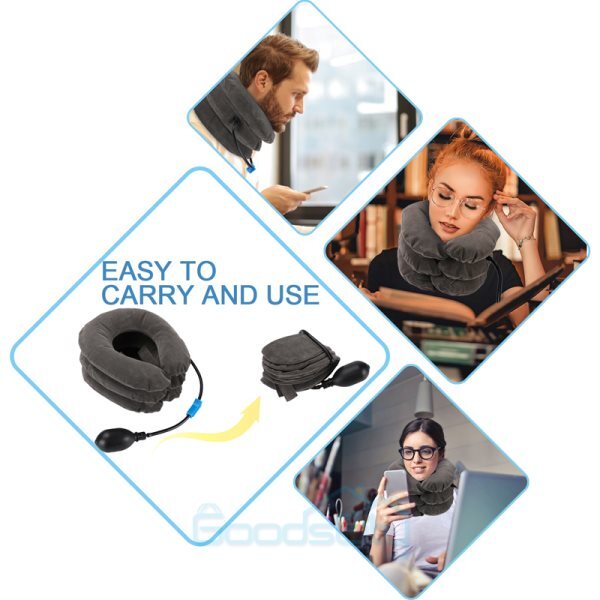 Cervical Neck Traction Device Ideal for Spine Alignment Chronic Neck Pain Relief