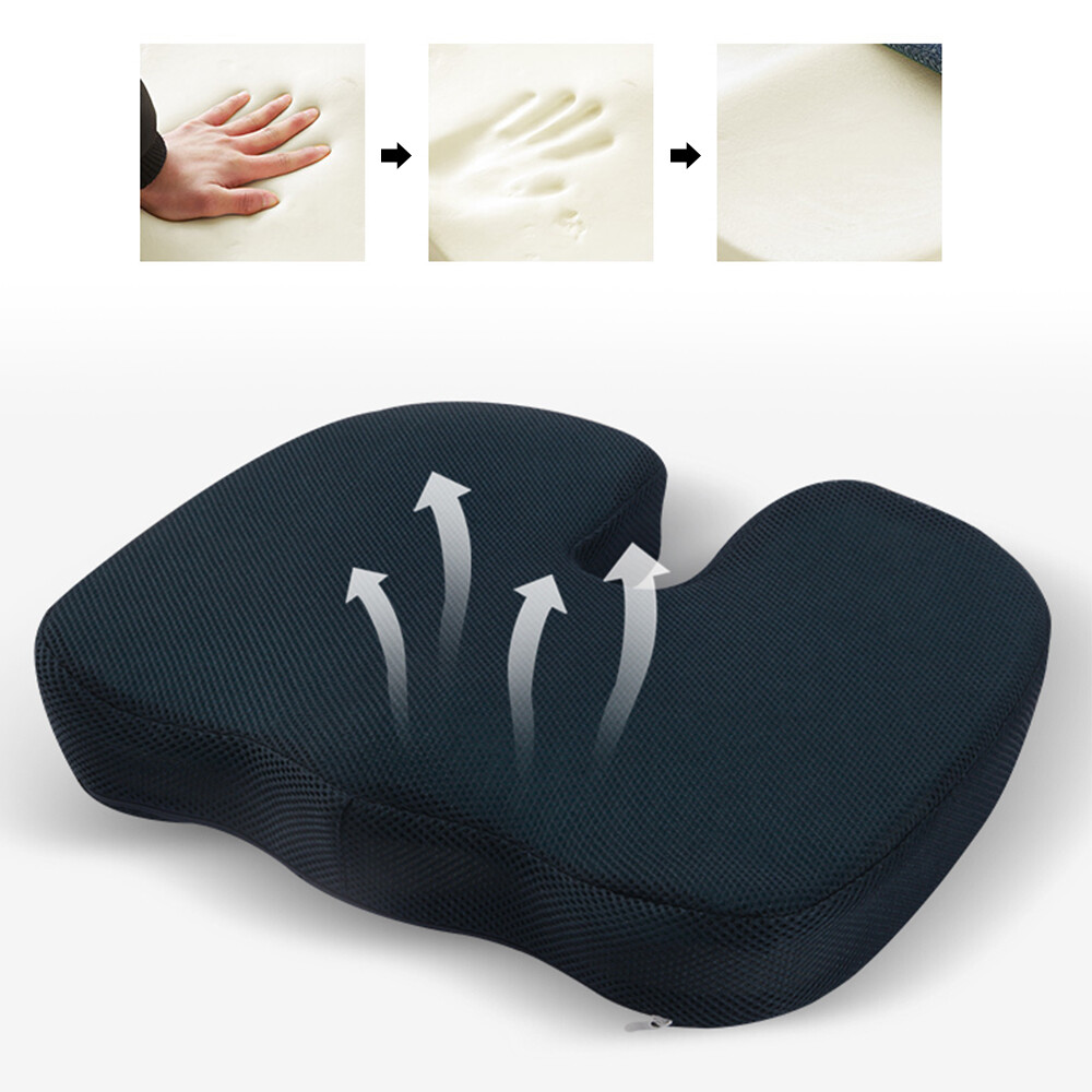 Memory Foam Coccyx Tailbone Seat Cushion Orthopedic Non-Slip Car Chair Pillow