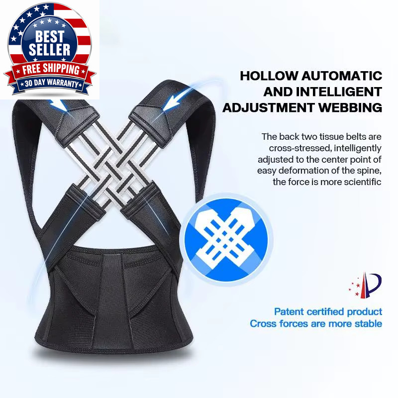 Adjustable Posture Corrector Back Support Belt Spine Alignment Waist Trainer for