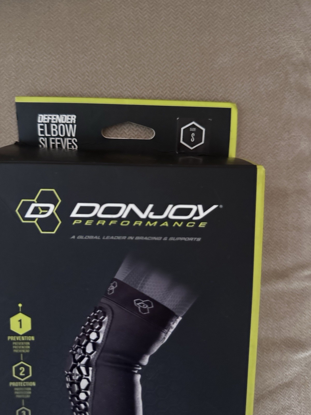 DonJoy Performance Defender Elbow Sleeves Pair Shock-Absorbing Neoprene S