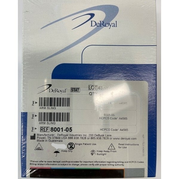 *1-Pack* DeRoyal Arm Sling Envelope With Pad X-Large 8001-05