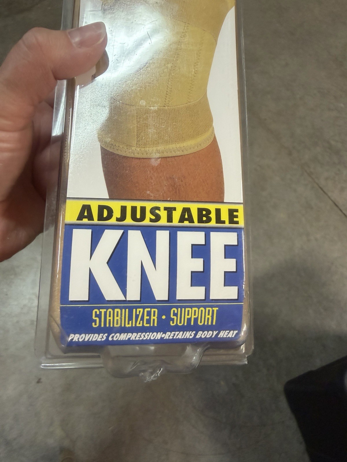 Flex Aid Adjustable Neoprene Knee Stabilizer Support – New One Size Fits All